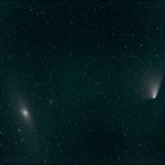 Panstarrs och Andromedagalaxen